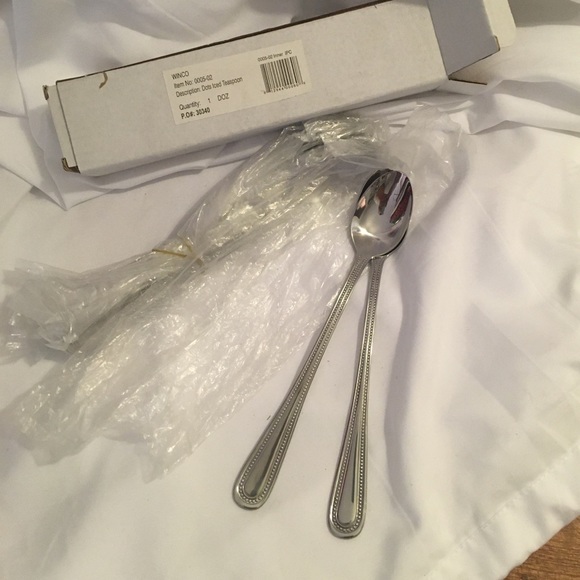 Dots Long Handled Ice Tea Spoon Dots Iced Tea Winco 12 Heavyweight - Picture 6 of 8